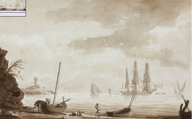 Roux joseph,peintre officiel de la marine,antoine Roux, aquarelles ...
